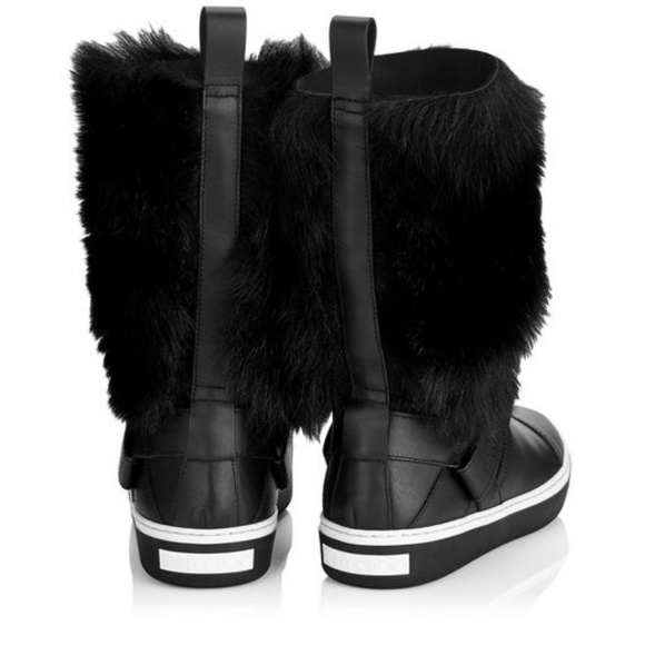 **SOLD** Jimmy Choo Fur Lined Boots Sneakers 37 - Picture 3 of 6